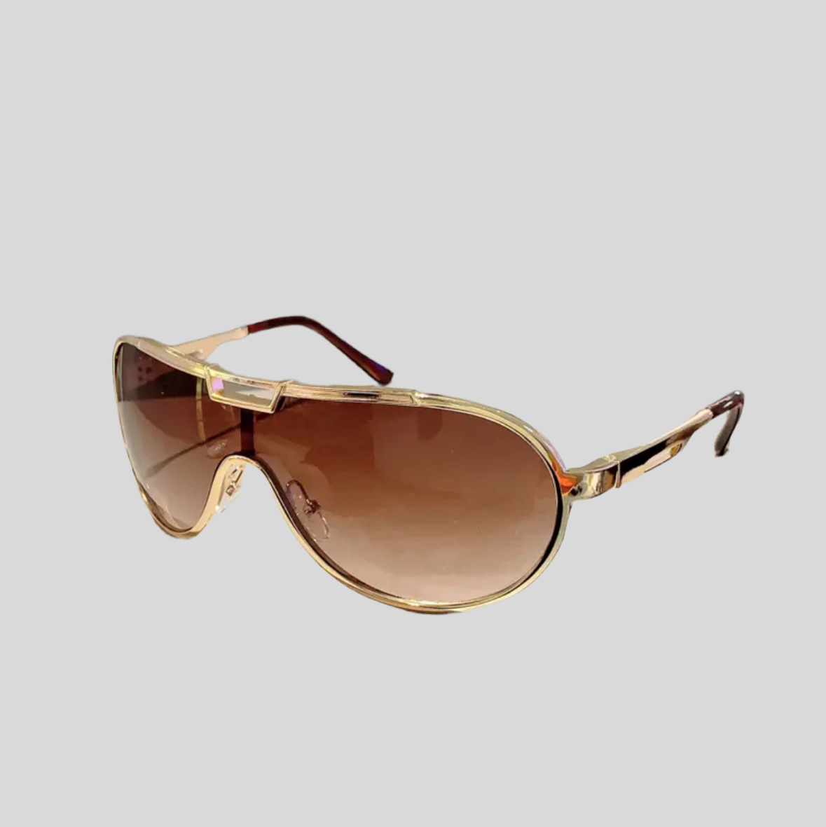 Monoblock Aviator Sunglasses