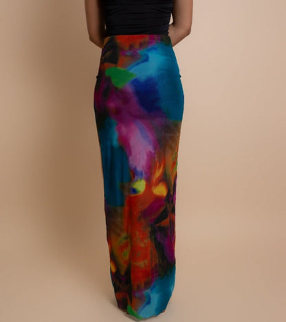 Tie Dye Maxi Skirt